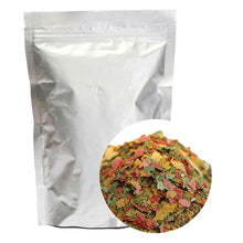 Load image into Gallery viewer, Colorful Flake Aquarium Fish Feed Food Tropical Fish Marine Ornamental Fish Small Goldfish Koi Tetra Flakes Feeding Food 100g
