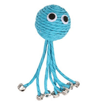 Load image into Gallery viewer, Baby Octopus Woven By Paper Rope Scratch-resistant Pet Playing Toy With Bell  Grinding Cat Toy Ball Cat Interactive Toy
